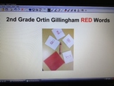 2nd Grade Orton Gillingham RED Word SmartBoard Slides