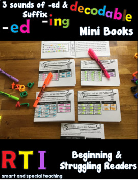 Preview of 3 sounds of ed Orton Gillingham Mini-Books for RTI and Beginning Readers