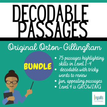 Preview of Orton-Gillingham | Decodable Passages Bundle - Science of Reading - Fluency