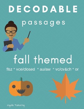 Preview of Orton-Gillingham: 5 Fall Decodable Passages