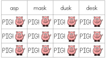 Orton Gillingham Activities: Final Blends PIG card game | TpT