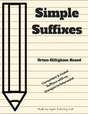 Orton-Gillingham Activities: Simple Suffixes