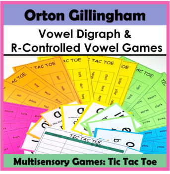 Preview of Orton Gillingham Activities: Vowel Digraph & R-Controlled Vowel Games