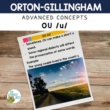Preview of Orton-Gillingham Activities for Older Students OU (Short u)