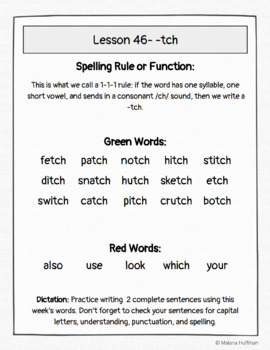 Preview of Orton-Gillingham Aligned Spelling Lists