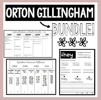 Preview of Orton Gillingham BUNDLE