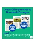 Orton-Gillingham Based Decodable Passages: Level 1 Sports 