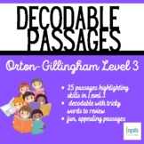 Orton-Gillingham Based Decodable Passages: Level 3 (1 of 3