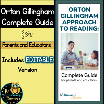 Preview of Orton Gillingham Complete Guide for Parents and Educators