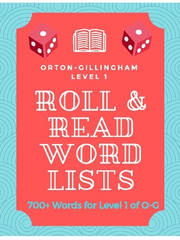 Preview of Orton-Gillingham Complete Level 1 Roll & Read Word Lists