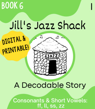 Preview of Orton-Gillingham Decodable Book 6: ff, ll, ss, zz