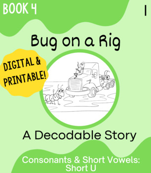 Preview of Orton Gillingham Decodable Book 4: Short U