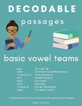 Preview of Orton-Gillingham: Basic Vowel Teams Decodable Passages