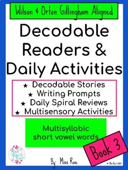 Preview of Orton-Gillingham Decodable Readers & Word Study Activities Book 3