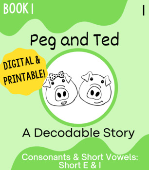 Preview of Orton-Gillingham Decodable Book 1: Short E and I