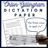 Orton Gillingham Dictation Paper Notebook Cover Simultaneo