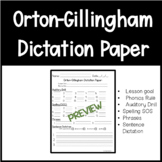 Orton-Gillingham Dictation Paper-Orton-Gillingham Academy 