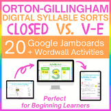 Orton-Gillingham Digital Syllable Sorts - Closed vs. Vowel