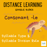 Orton-Gillingham Distance Learning: -CLE "Turtle" Syllable