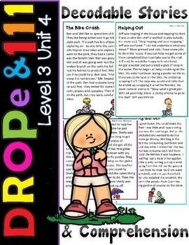 Preview of Orton Gillingham Drop e Rule and 111 Decodable Stories & Comprehension