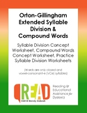 Orton-Gillingham Extended Syllable Division & Compound Words