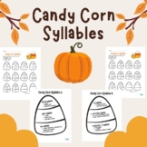 Orton-Gillingham Fall Activity: Candy Corn Syllables (2 le