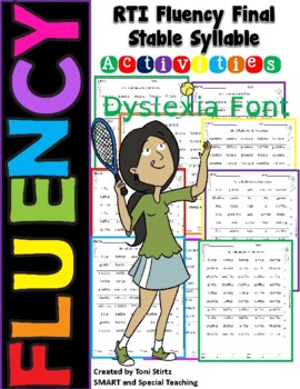 Preview of Orton Gillingham Fluency  Final Stable Syllable (Consonant le)   Dyslexia RTI