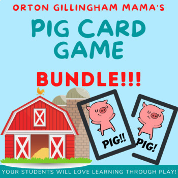Preview of Orton Gillingham Game BUNDLE- PIG! My Students' Favorite Phonics Games!