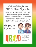 Orton-Gillingham H Brother Digraphs Packet