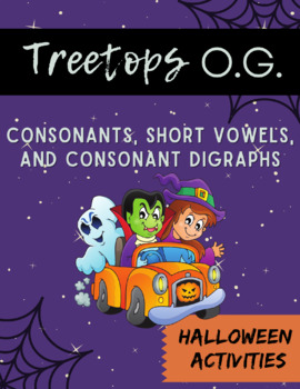 Preview of Orton-Gillingham Halloween: Consonants, Short Vowels, and Consonant Digraphs