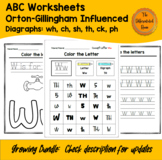 FREE ABC & Digraphs Worksheets for Kinder/1st Grade ❤❤❤ GR