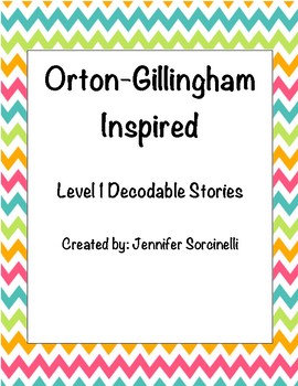 Preview of Orton Gillingham Inspired Level 1 Decodable Stories