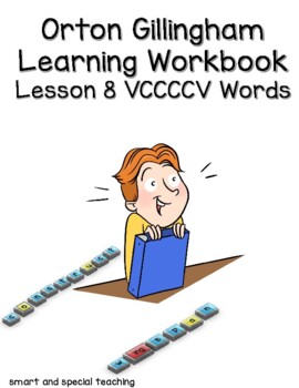 Preview of Orton Gillingham Intervention Workbook 2 Syllable VCCCCV Words Dyslexia 4.8