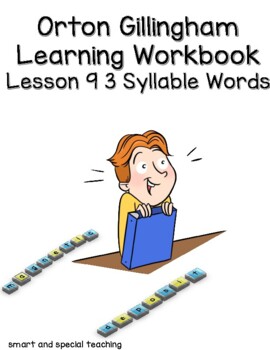 Preview of Orton Gillingham Intervention Workbook 3 Syllable Words Dyslexia 4.9