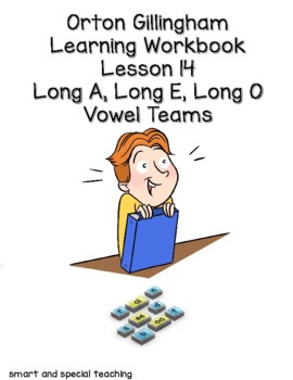 Preview of Orton Gillingham Intervention Workbook Long A Long O Long EE vowel Teams 4.14