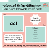 Orton-Gillingham: Latin Bases/Roots Flashcards (Double-sided)