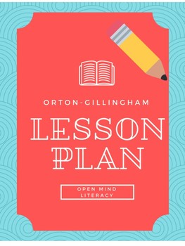 Preview of Orton Gillingham Lesson Plan (includes Error Analysis Page)