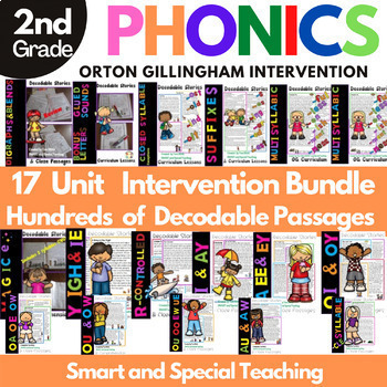 Preview of Orton Gillingham Decodadble Readers Texts Bundle with lesson plans Level 2