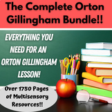 Orton Gillingham Lesson Plans, Word Lists, Decodables, Ass
