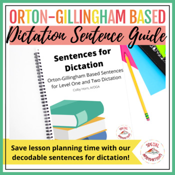 Preview of Orton-Gillingham Level 1 and 2 Sentences for Dictation