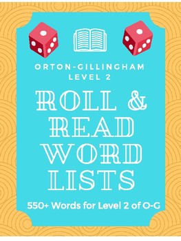 Preview of Orton-Gillingham Level 2 Roll and Read (550+ words)