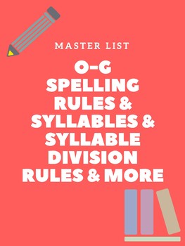 Preview of Orton-Gillingham Master List of Skills-Reference Sheet for tutor, student/parent