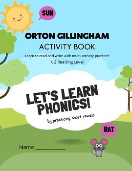 Preview of Orton Gillingham Multi-Sensory Phonics Workbook