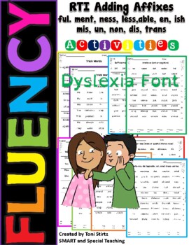 Preview of Orton Gillingham Multi-syllable with suffixes & prefixes Fluency (Dyslexia &RTI)