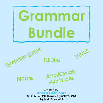 Preview of Orton Gillingham Multisensory Instruction: Grammar Bundle
