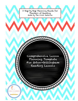 Preview of Orton-Gillingham Multisensory Reading Method Lesson Planning Template