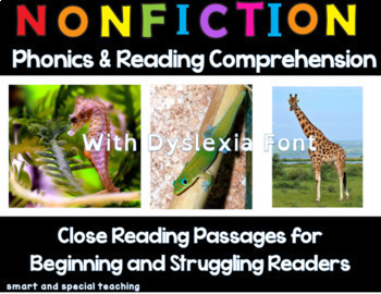 Preview of Orton Gillingham Nonfiction Reading  | Digital & Printable | Google Slides & PDF
