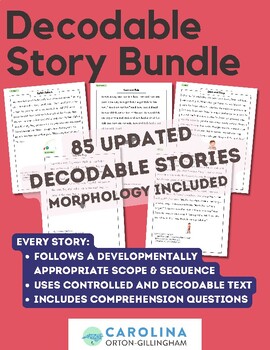 20 Decodable Phonics & Spelling Stories- Complements Orton Gillingham {Bundle!}