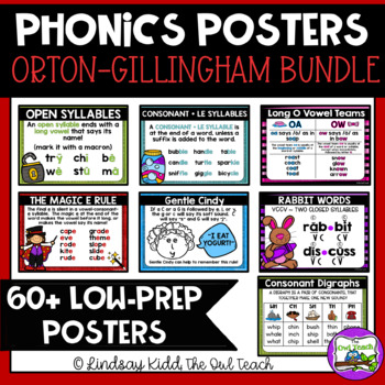 Preview of Orton-Gillingham Phonics Posters