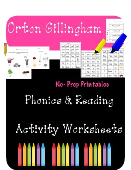 Preview of Orton Gillingham Phonics & Reading Strategy Worksheets